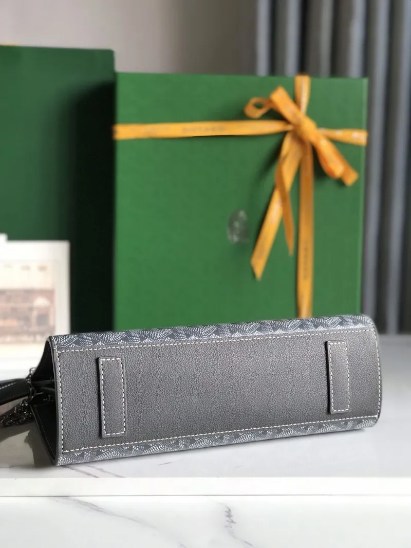 Goyard Gray Top Handle Shoulder Bag - Image 7