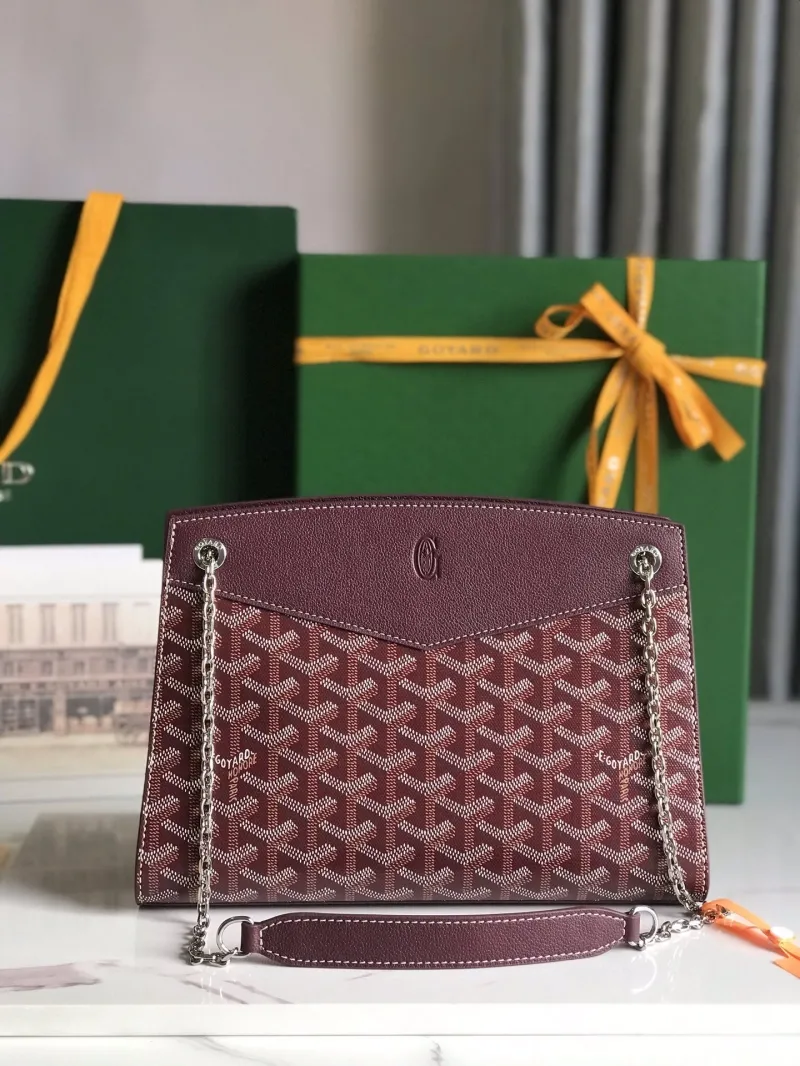 Alternative view of Goyard Burgundy Chain Shoulder Bag 333