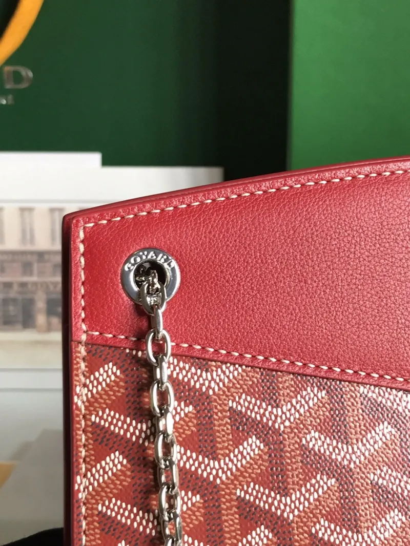Goyard Red Top Handle Chain Bag 336 - Image 5