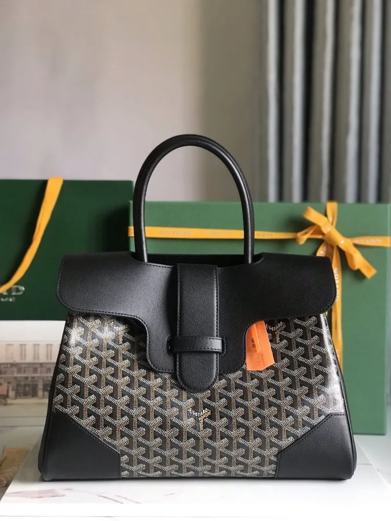 Goyard Black Top Handle Bag 338