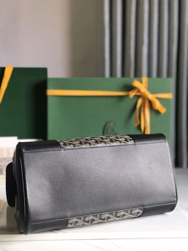 Goyard Black Top Handle Bag 338 - Image 4