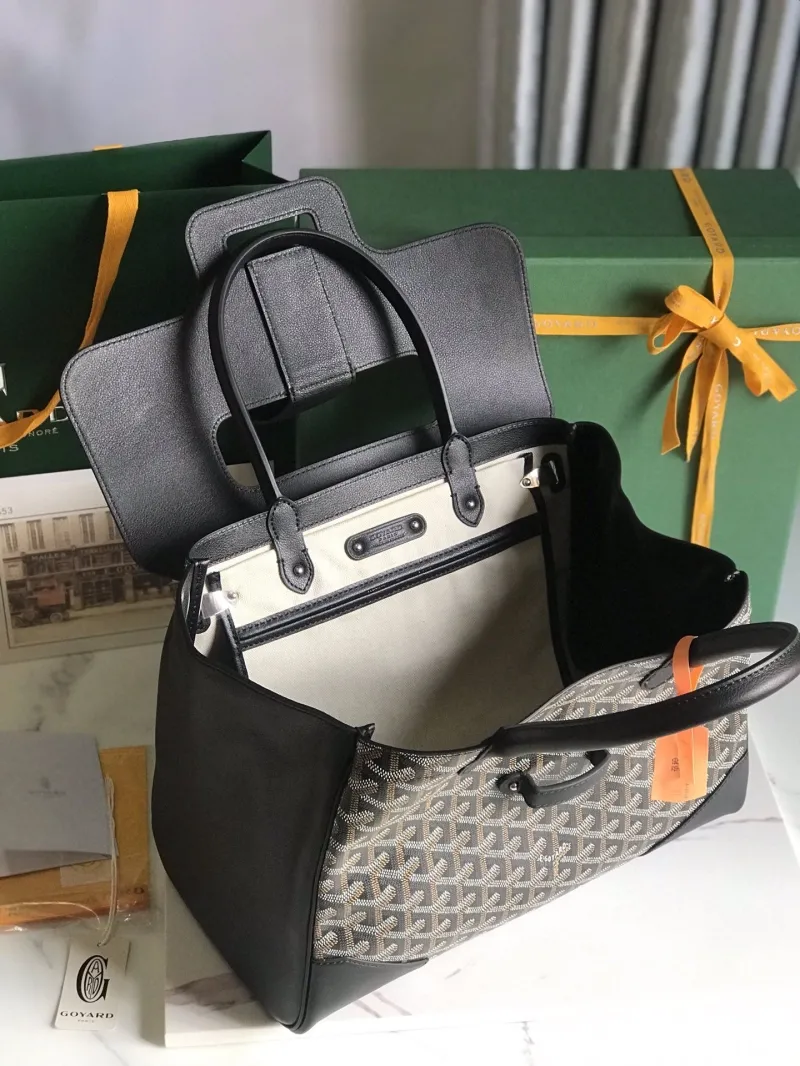 Goyard Black Top Handle Bag 338 - Image 8