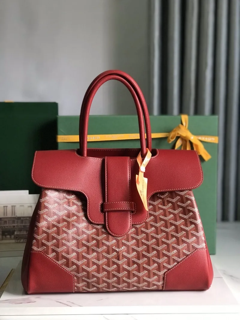 Goyard Red Top Handle Bag 340