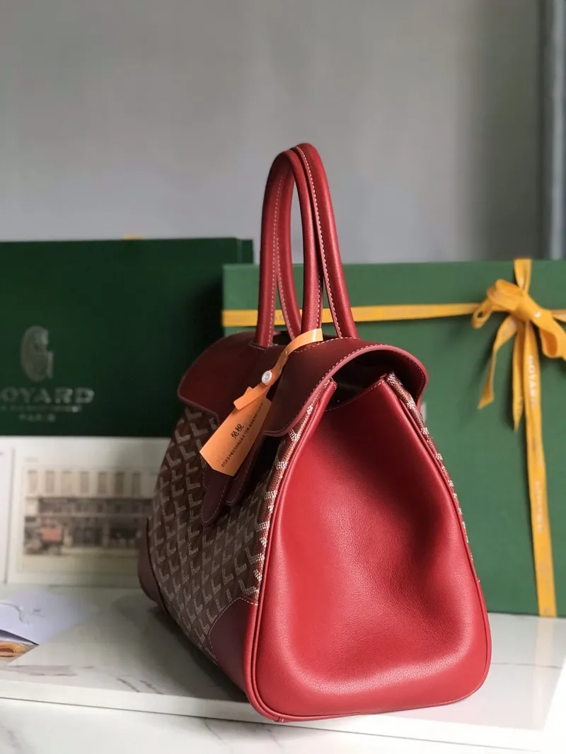 Alternative view of Goyard Red Top Handle Bag 340