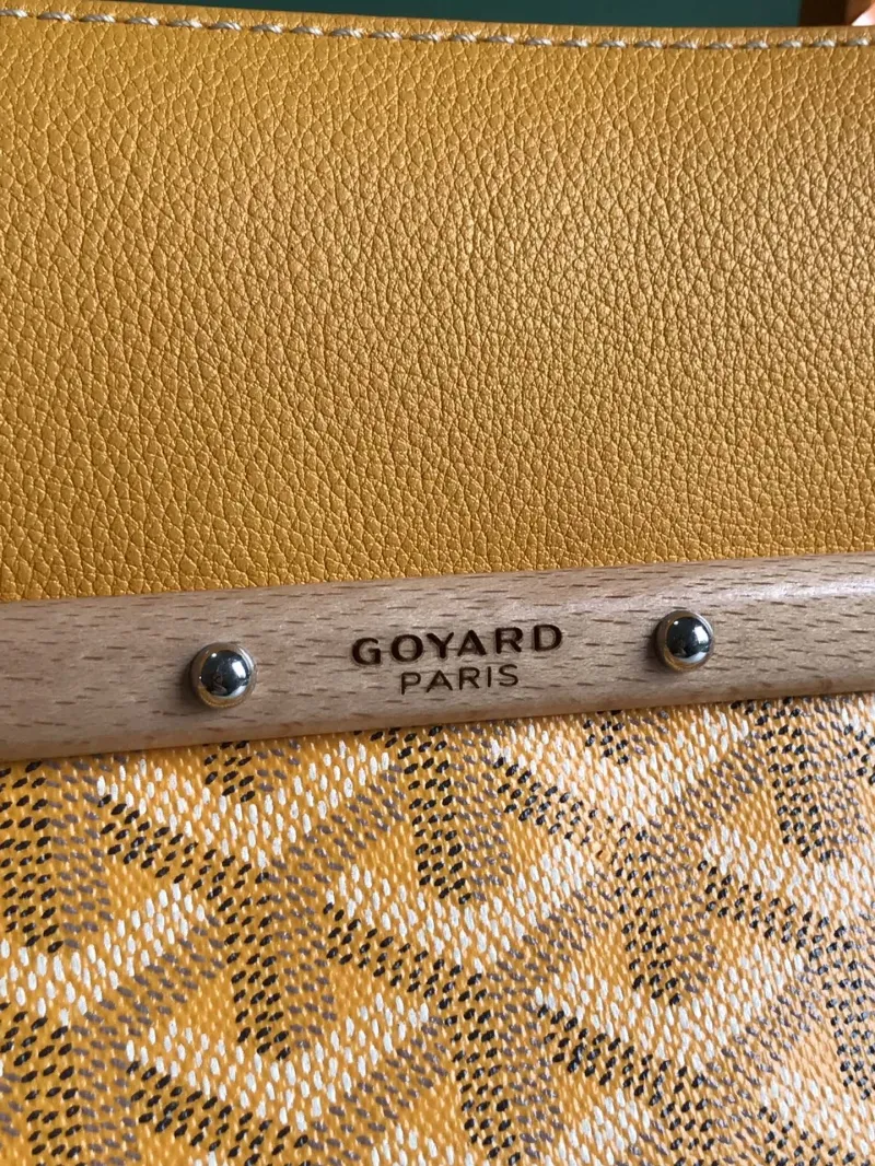 Goyard Yellow Top Handle Bag 341 - Image 4