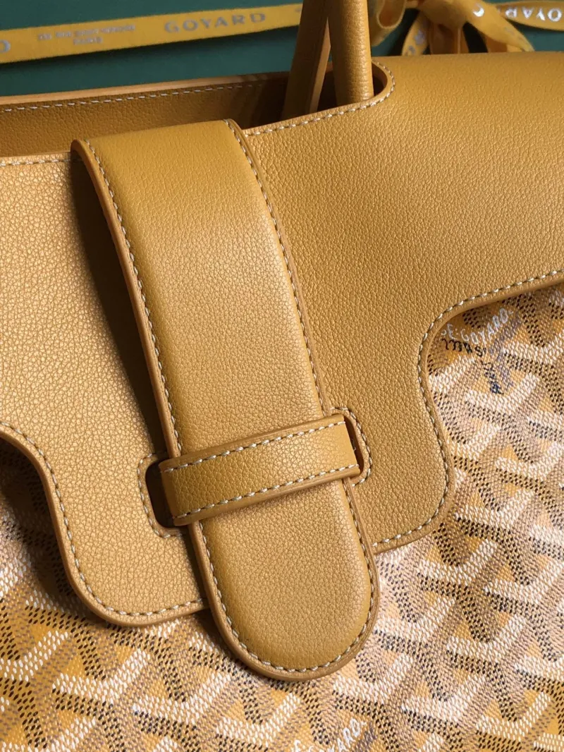 Goyard Yellow Top Handle Bag 341 - Image 5