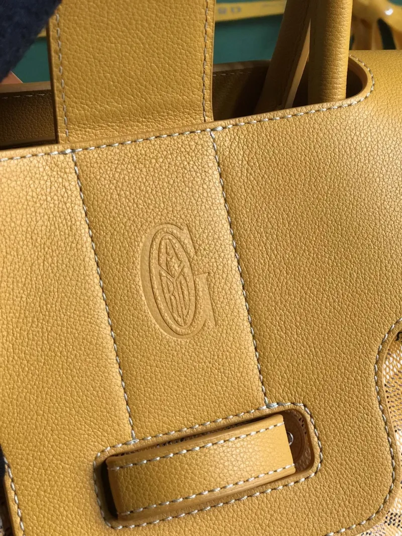 Goyard Yellow Top Handle Bag 341 - Image 6
