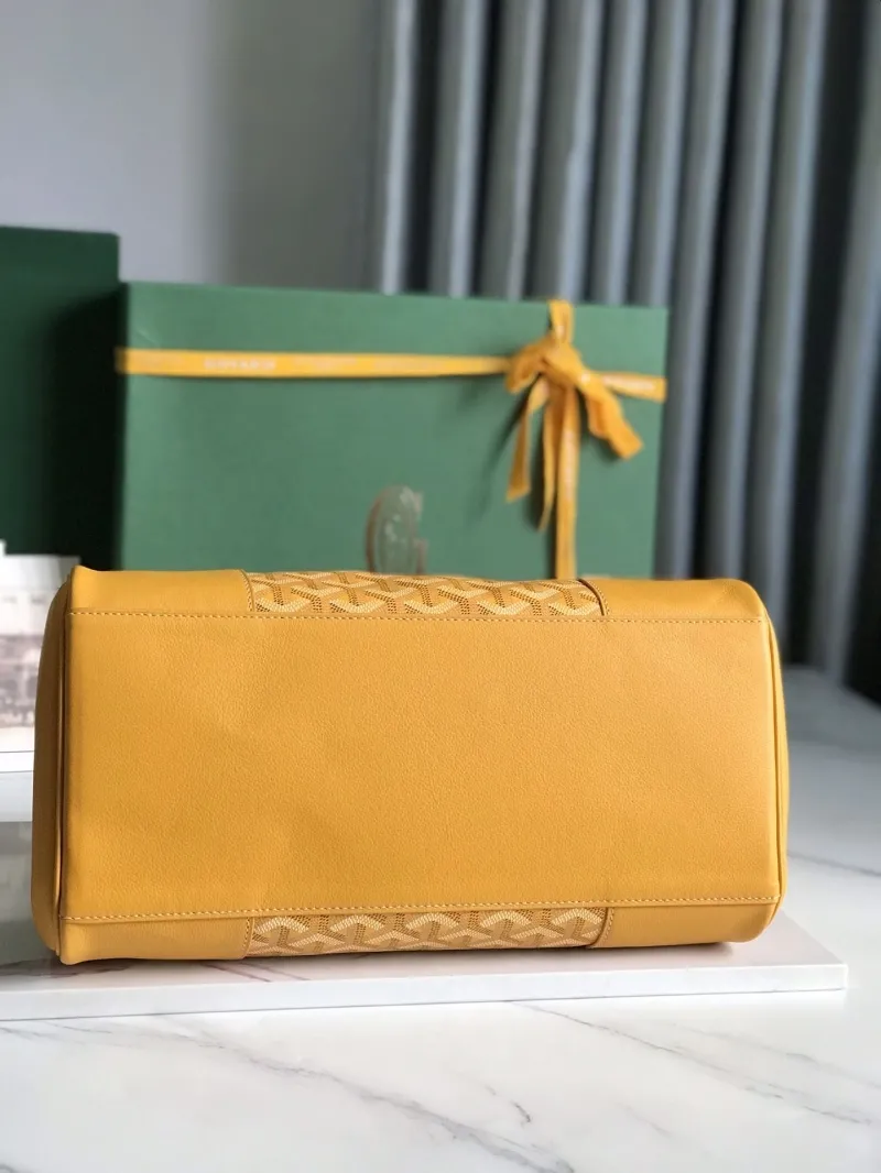 Goyard Yellow Top Handle Bag 341 - Image 7