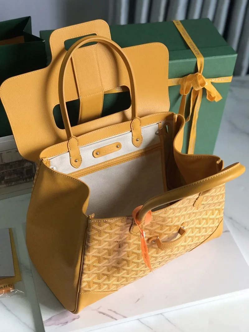 Goyard Yellow Top Handle Bag 341 - Image 8