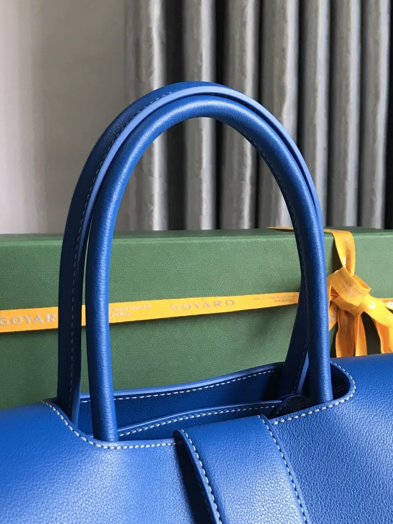 Goyard Blue Top Handle Bag 343 - Image 4