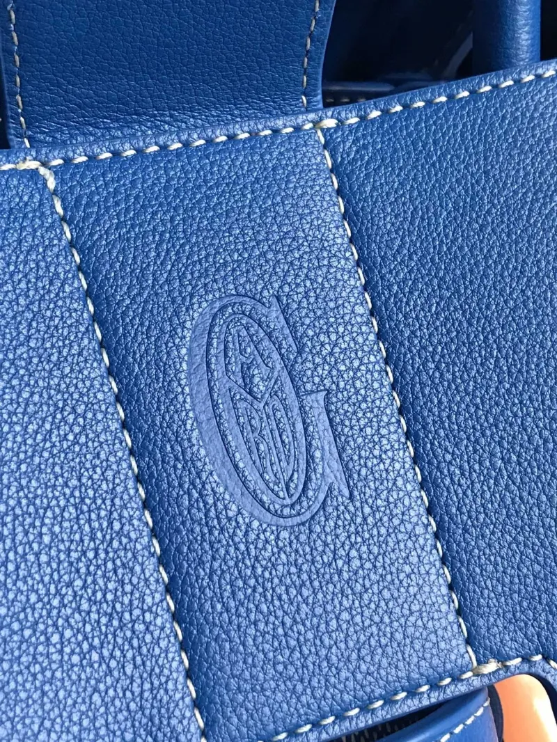 Goyard Blue Top Handle Bag 343 - Image 5