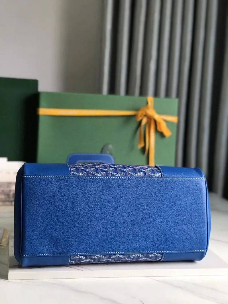 Goyard Blue Top Handle Bag 343 - Image 6