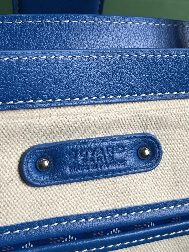 Goyard Blue Top Handle Bag 343 - Image 8