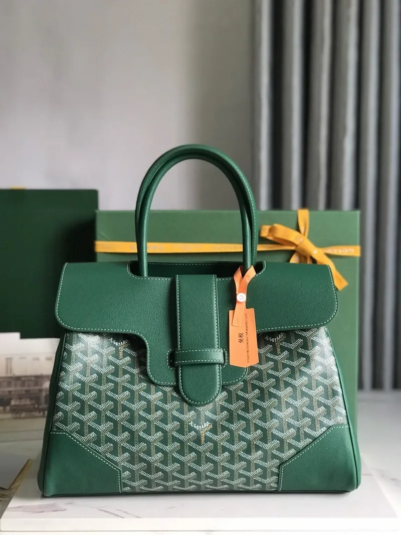 Goyard Green Top Handle Bag 344