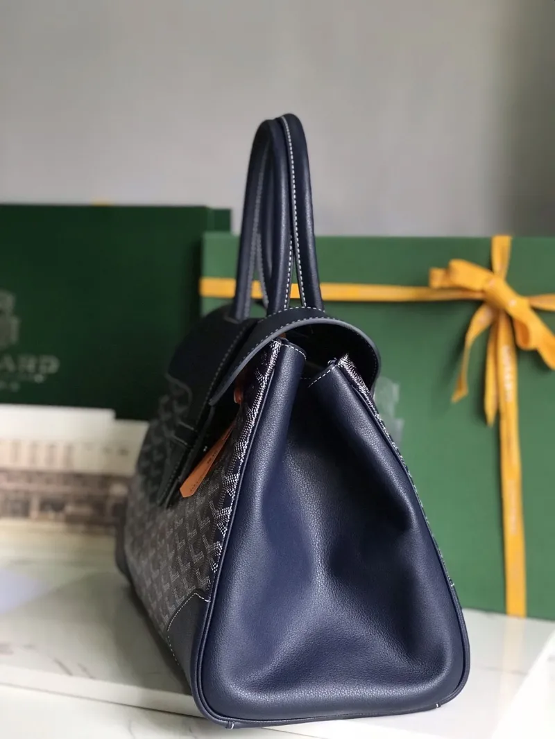 Alternative view of Goyard Navy Top Handle Bag 345