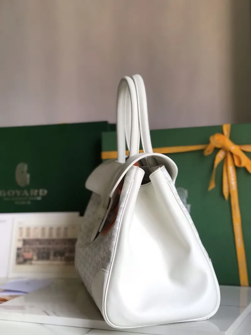 Alternative view of Goyard White Top Handle Bag 346