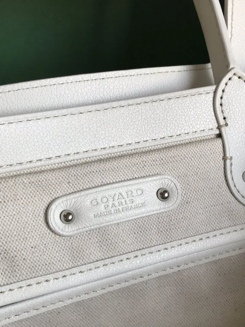 Goyard White Top Handle Bag 346 - Image 7