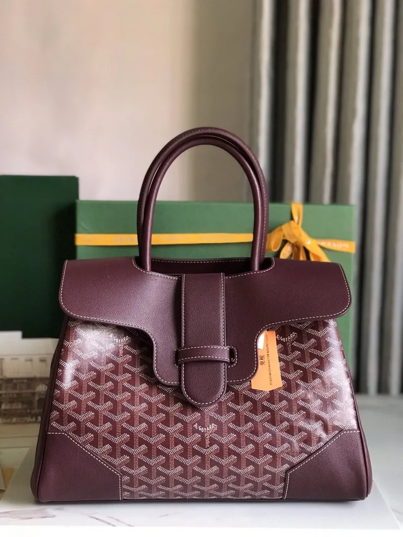 Goyard Burgundy Top Handle Bag 347