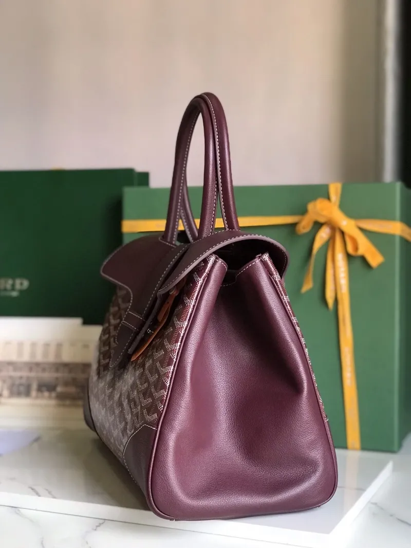 Alternative view of Goyard Burgundy Top Handle Bag 347