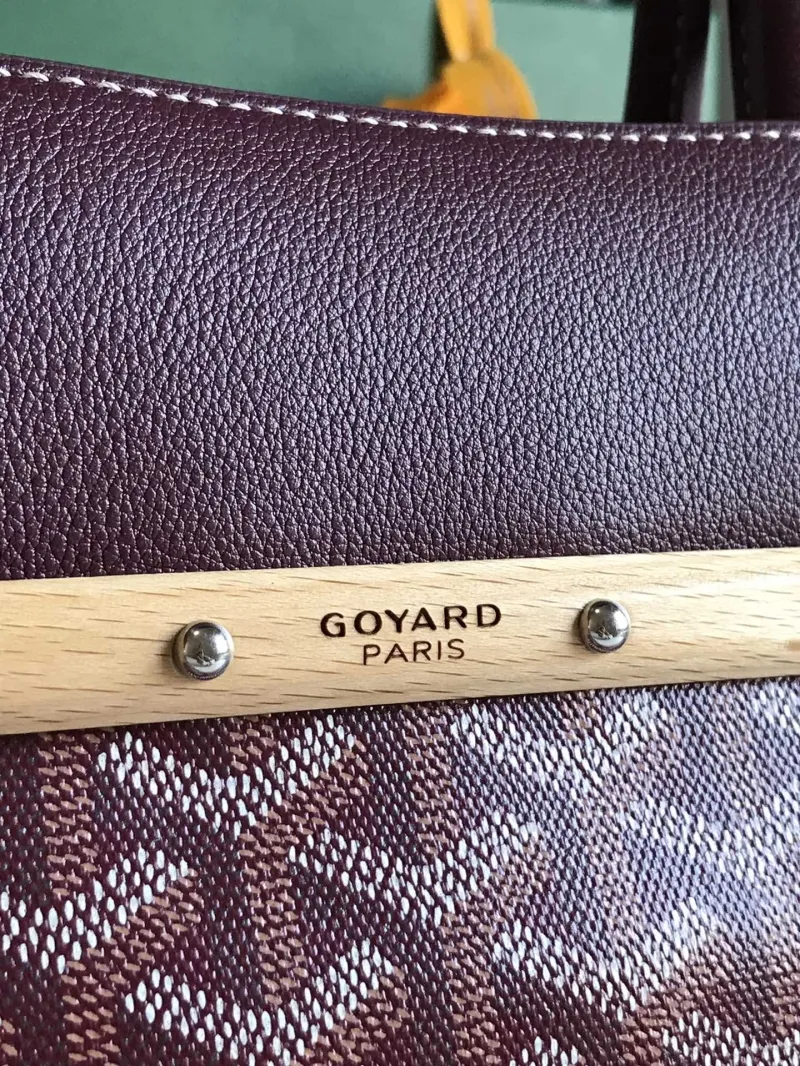 Goyard Burgundy Top Handle Bag 347 - Image 4
