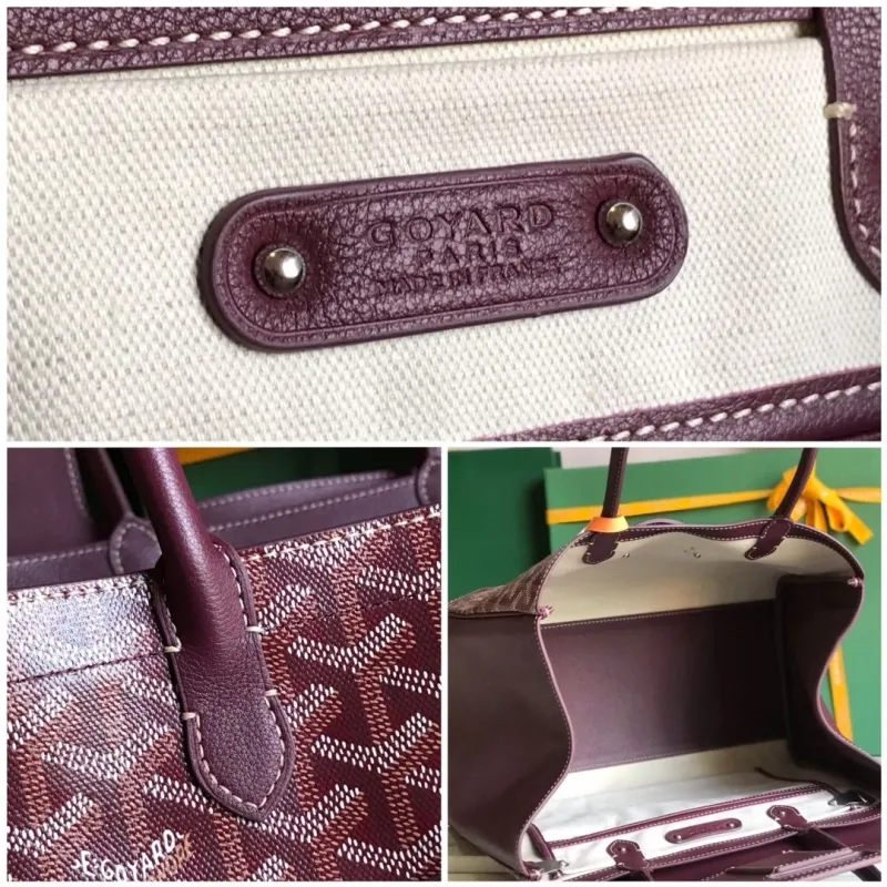 Goyard Burgundy Top Handle Bag 347 - Image 7