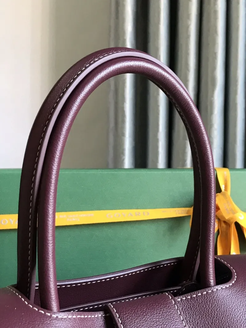 Goyard Burgundy Top Handle Bag 347 - Image 9