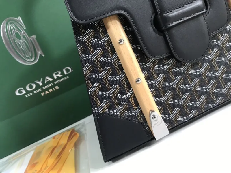 Goyard Black Top Handle Bag 348 - Image 6