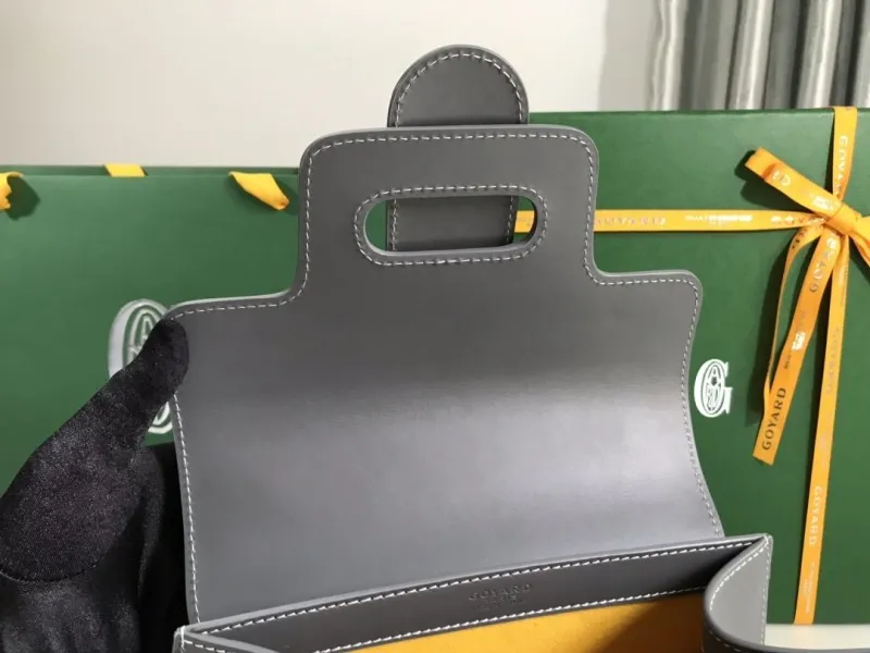 Goyard Gray Top Handle Handbag - Image 6