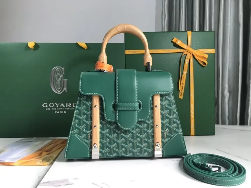 Goyard Green Top Handle Bag 351