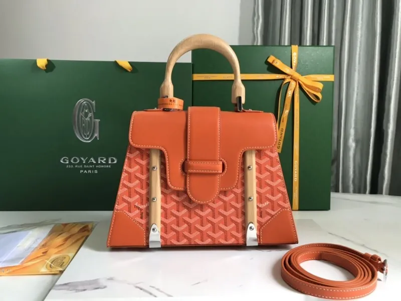 Goyard Orange Top Handle Bag 358