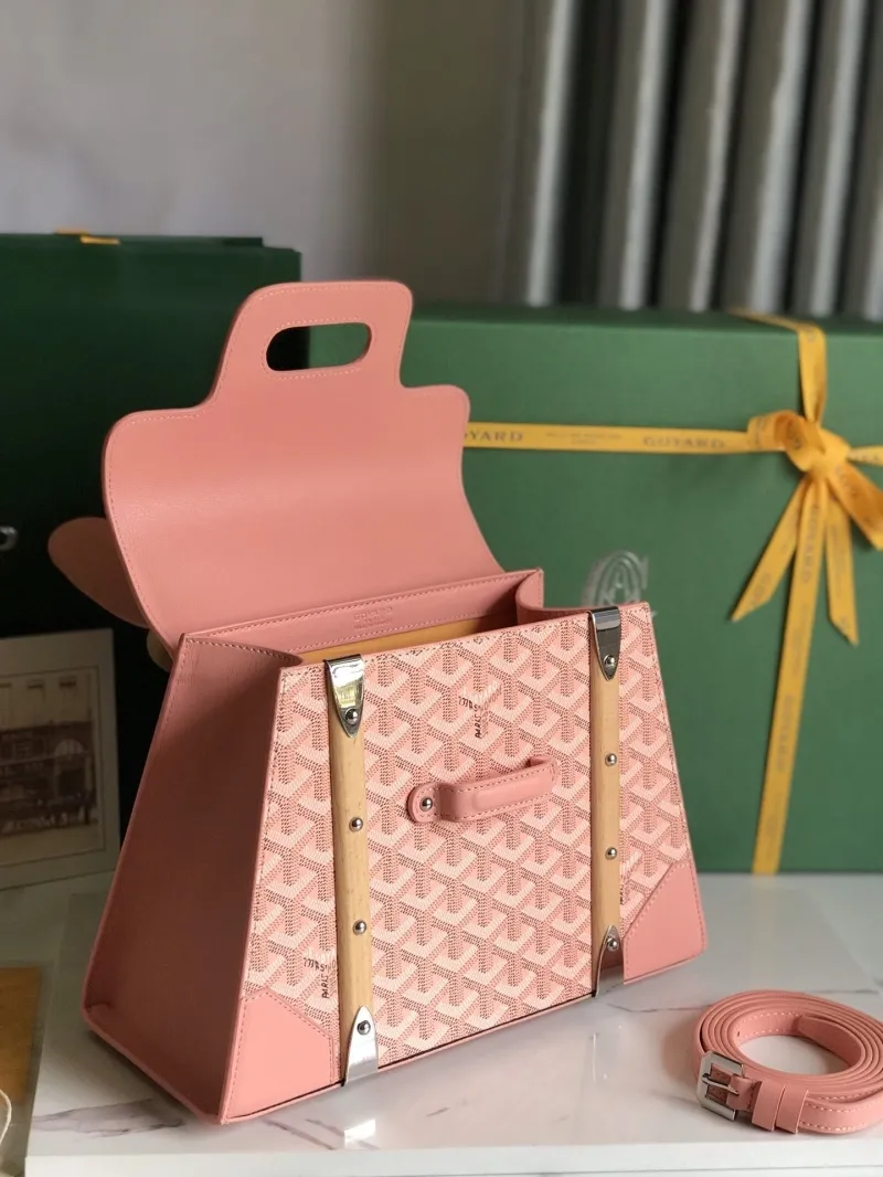 Goyard Pink Top Handle Bag 359 - Image 7