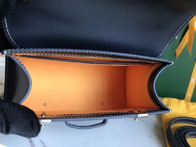 Goyard Black Top Handle Bag 361 - Image 8