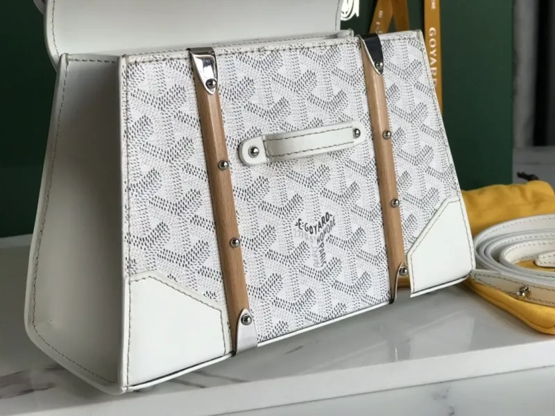 Goyard White Top Handle Bag 363 - Image 8