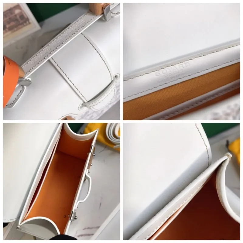 Goyard White Top Handle Bag 363 - Image 9