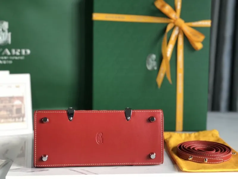Goyard Red Top Handle Bag 365 - Image 5