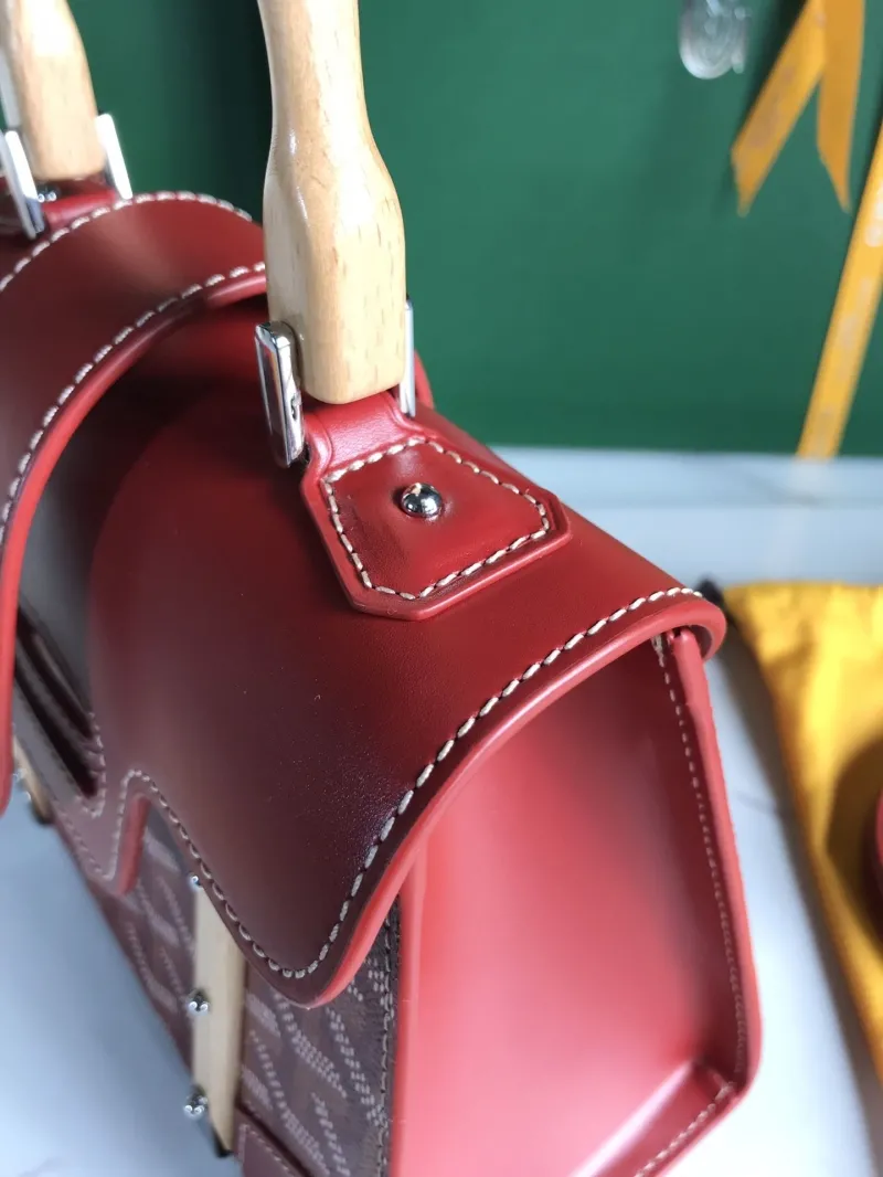 Goyard Red Top Handle Bag 365 - Image 6