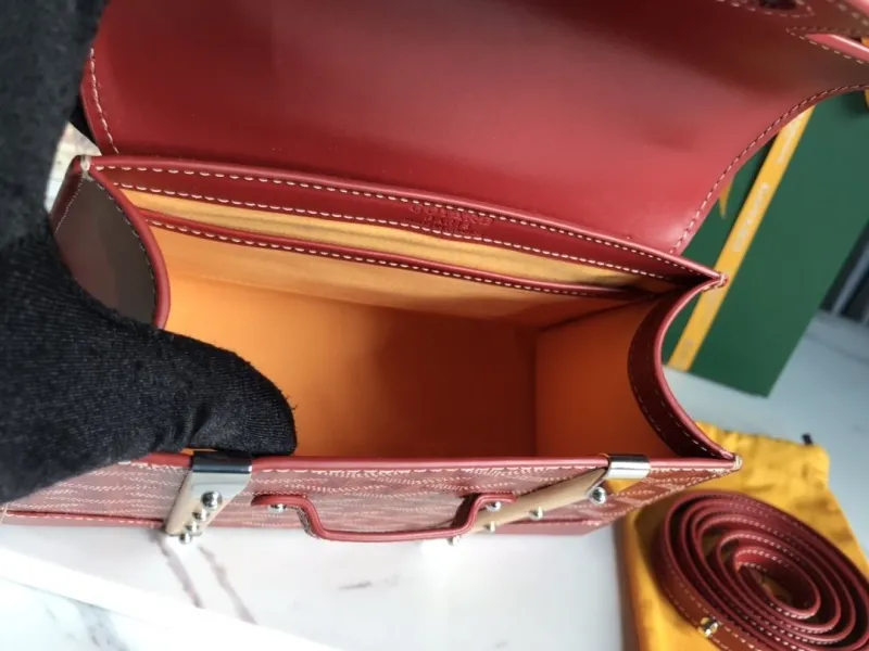 Goyard Red Top Handle Bag 365 - Image 7