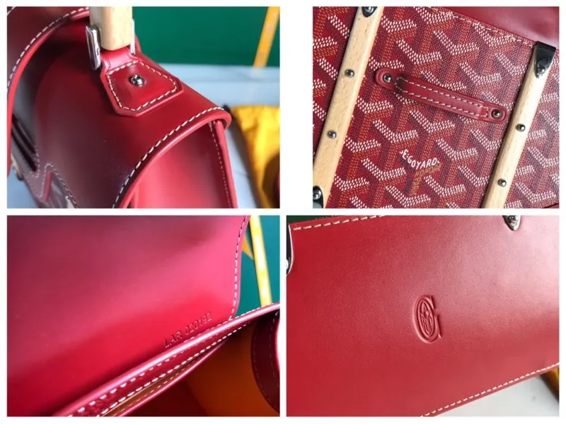 Goyard Red Top Handle Bag 365 - Image 9