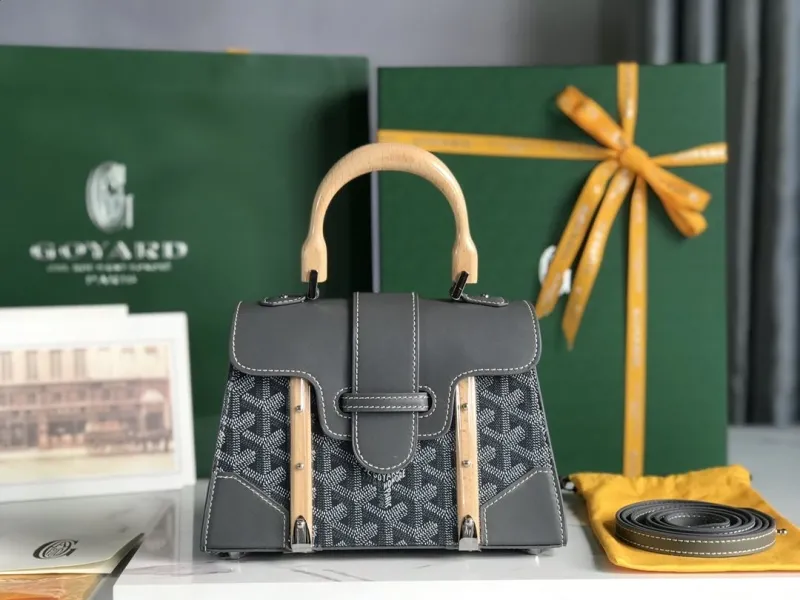 Goyard Gray Top Handle Bag 366