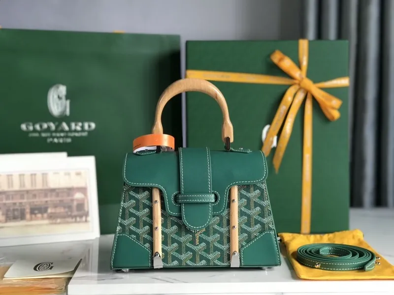 Goyard Green Top Handle Bag 367