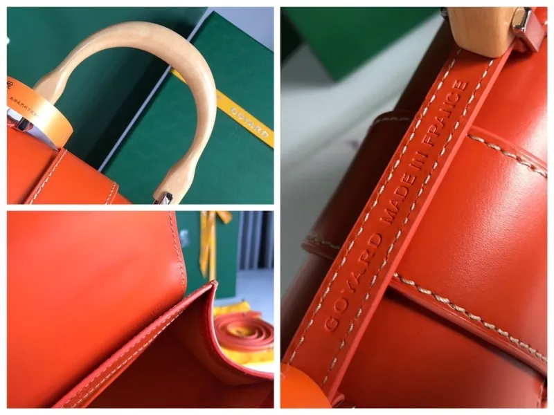 Goyard Orange Top Handle Bag 371 - Image 9