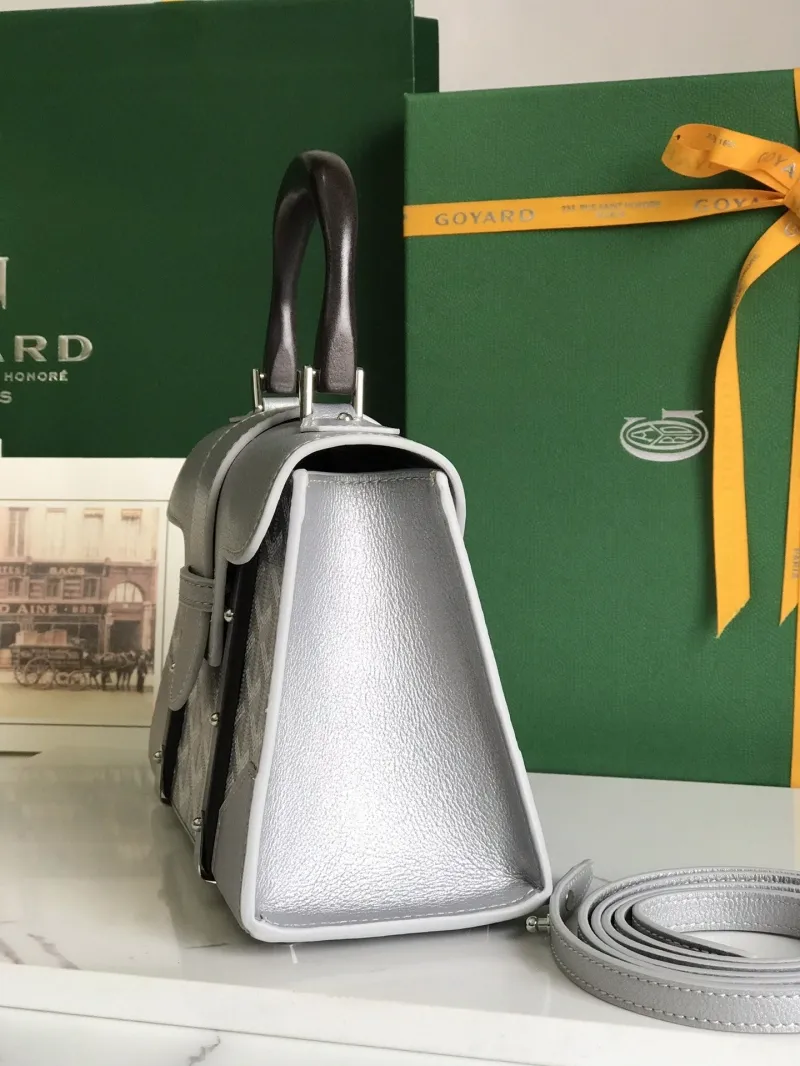 Alternative view of Goyard Silver Top Handle Crossbody Bag