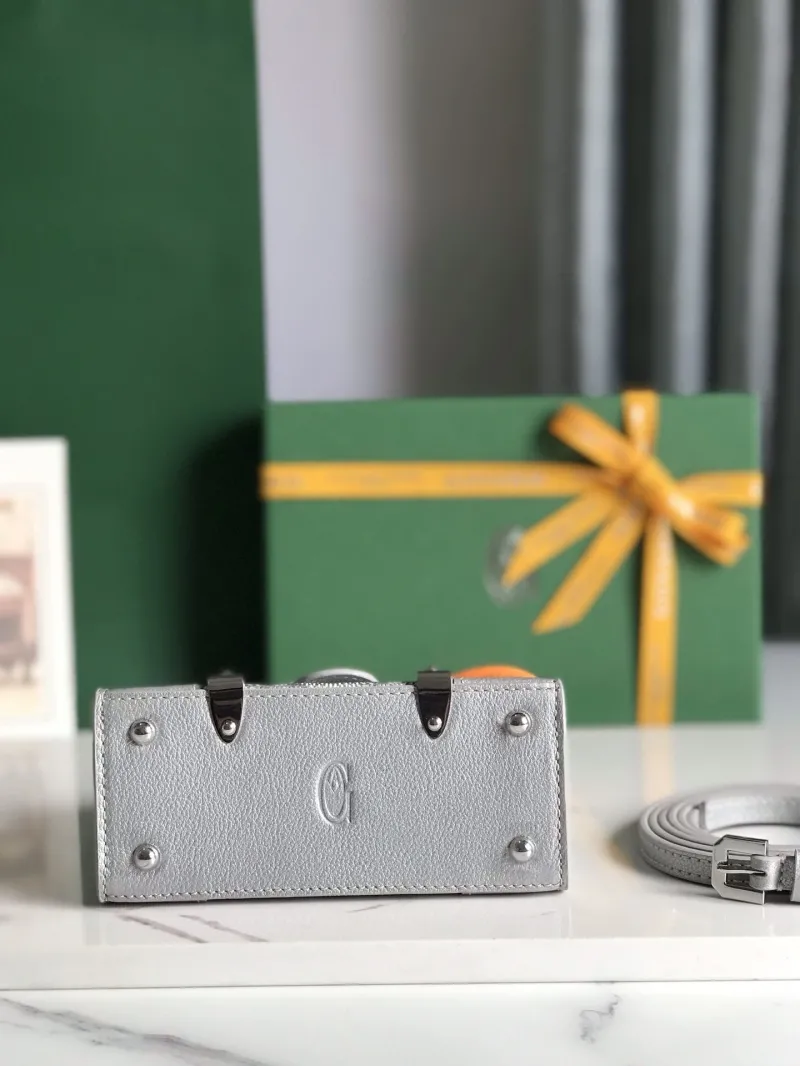 Goyard Gray Mini Top Handle Bag 376 - Image 4