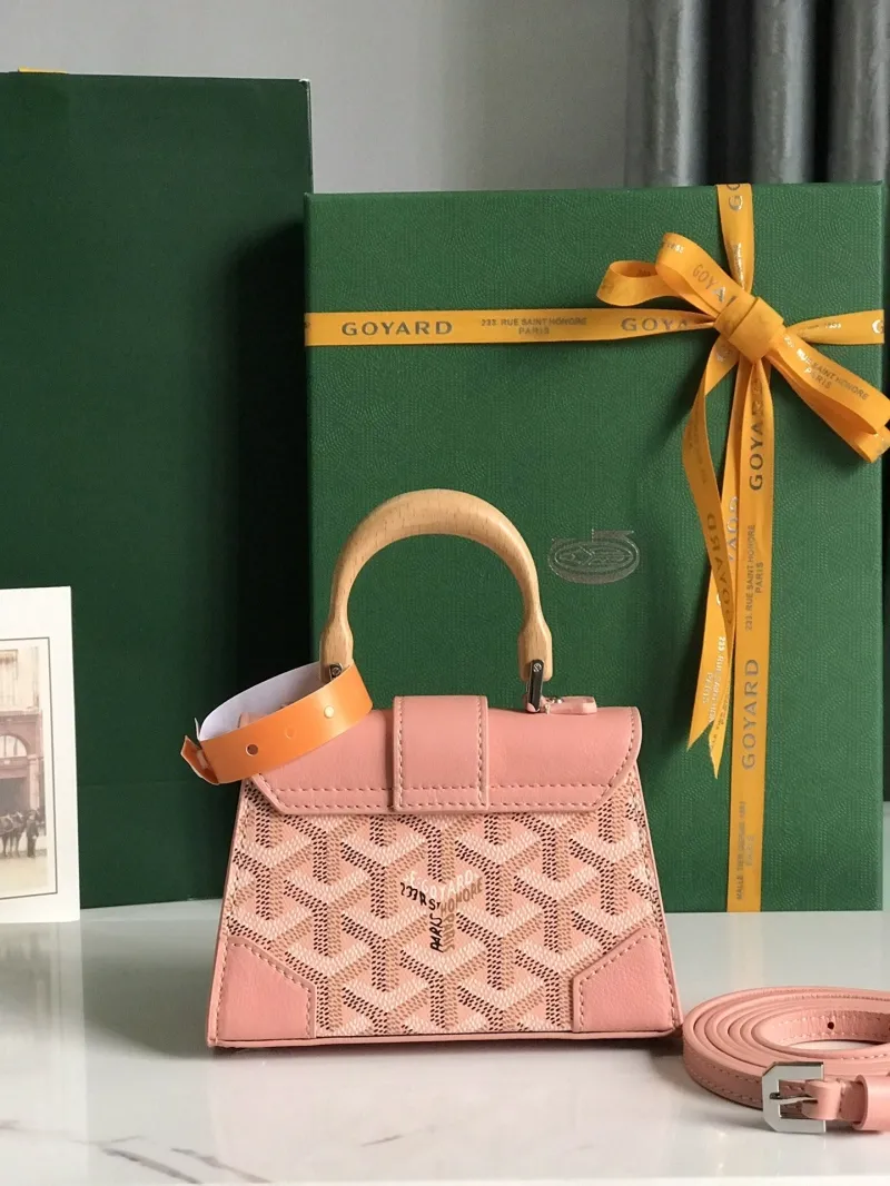Goyard Pink Mini Top Handle Bag 377 - Image 3