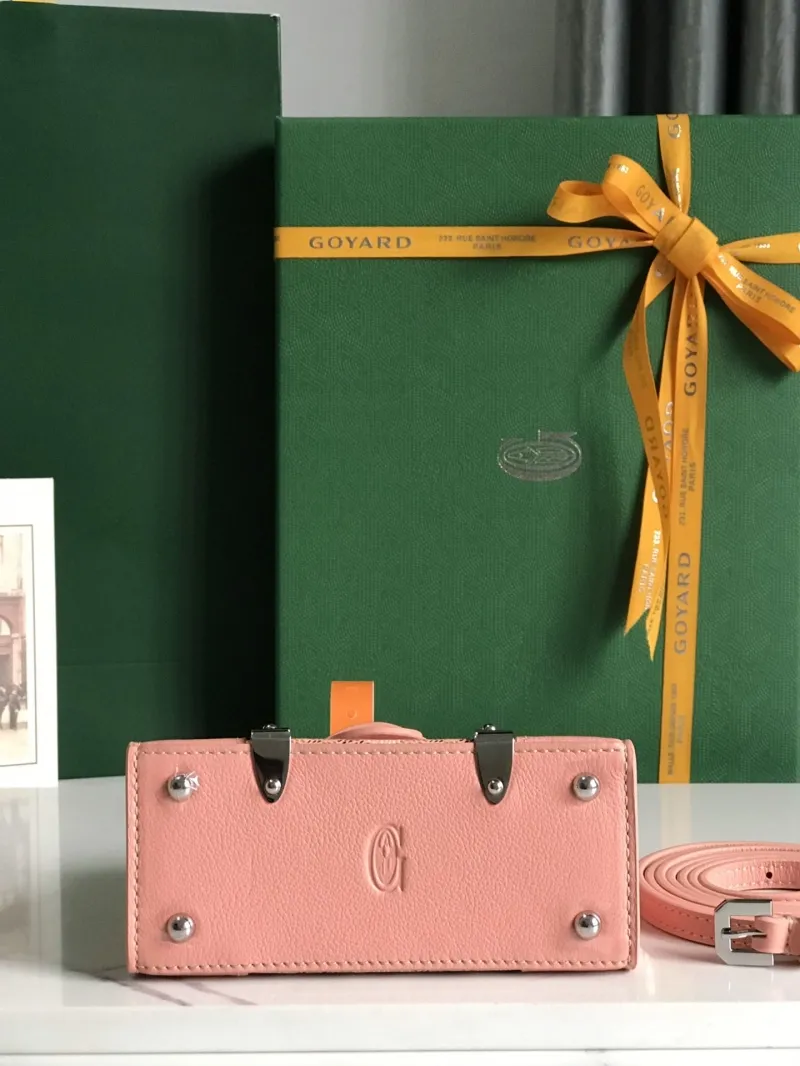 Goyard Pink Mini Top Handle Bag 377 - Image 4