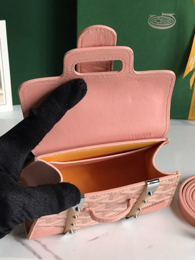 Goyard Pink Mini Top Handle Bag 377 - Image 7
