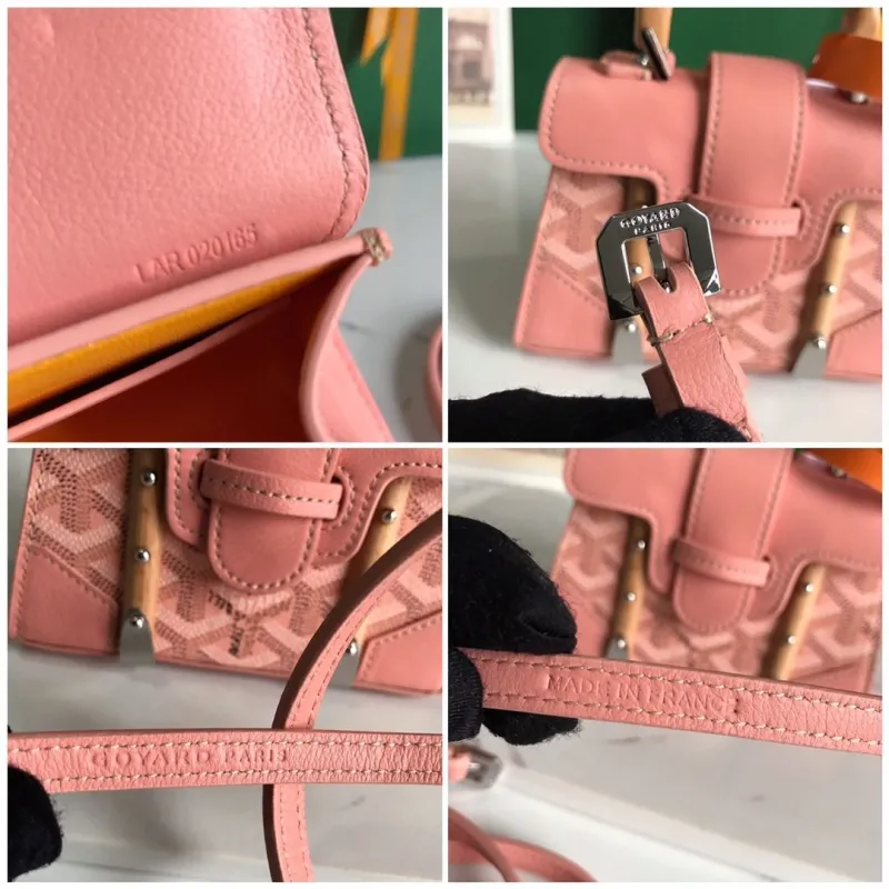 Goyard Pink Mini Top Handle Bag 377 - Image 9