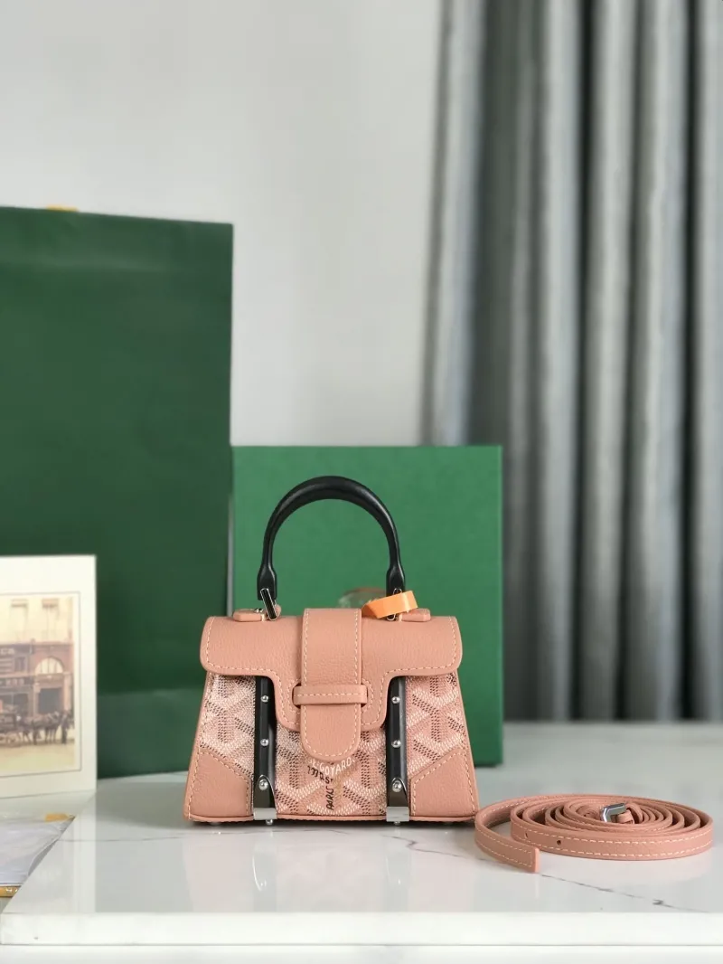 Goyard Pink Mini Top Handle Bag 379 - Image 3