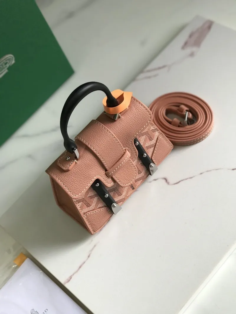 Goyard Pink Mini Top Handle Bag 379 - Image 6