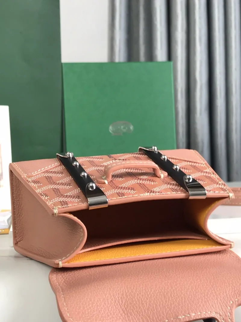 Goyard Pink Mini Top Handle Bag 379 - Image 8